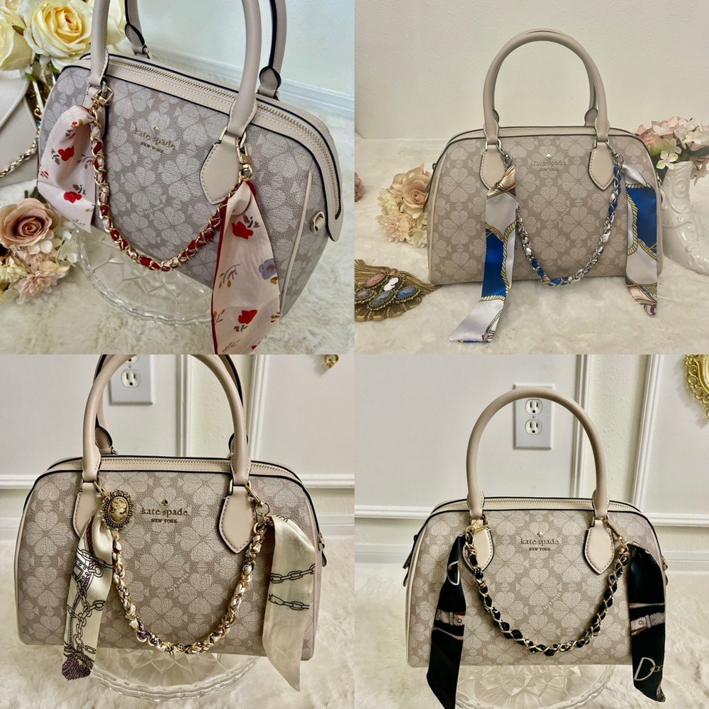 Kate Spade Signature Spade Flower Large Dolly Duffle Crossbody KI831 - Picture 16 of 16